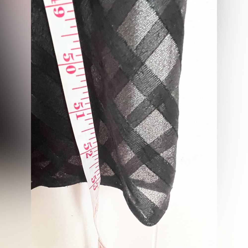 Vintage black nightgown night dress stripe goth punk layered moto bikercore - Picture 5 of 7